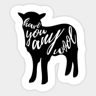 Baa Baa Black Sheep Sticker